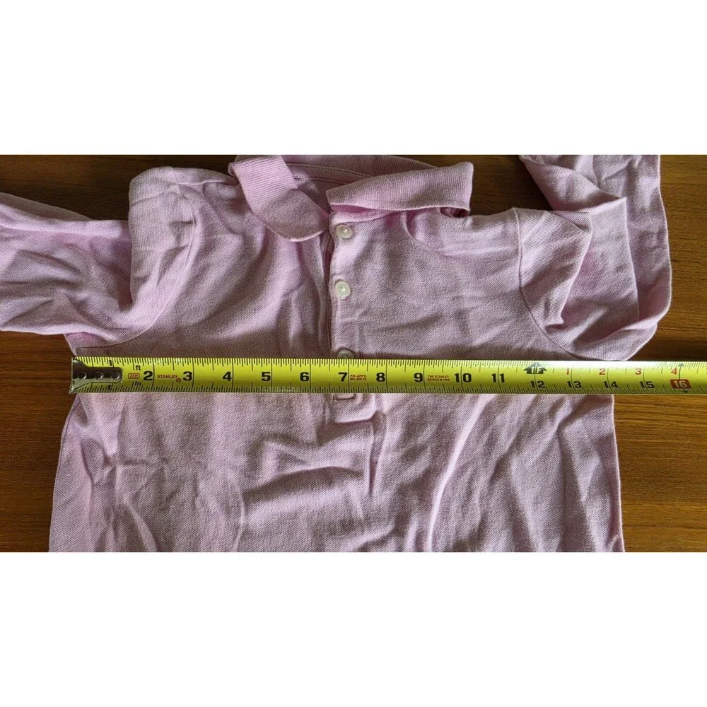 Oshkosh Girl's Pink Long Sleeve Polo Shirt Size 10 READ Description